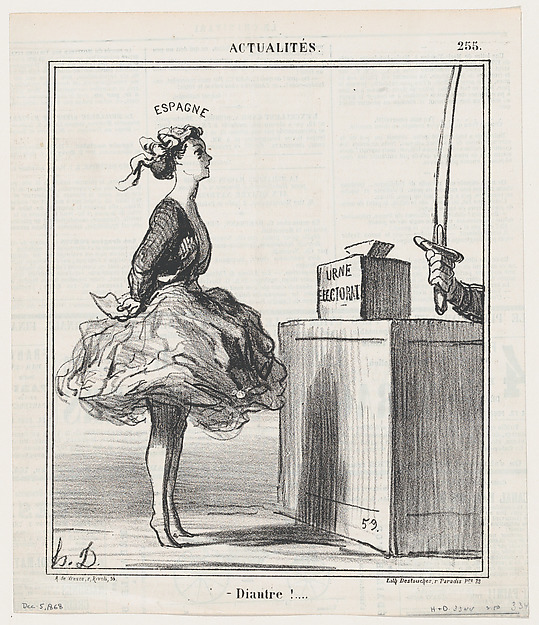 Damnation!..., from 'News of the day,' published in Le Charivari, December 5, 1868