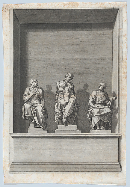 Madonna and Child Between St Comas and St Damian