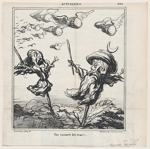 Not reassuring for the crowns!, from 'News of the day,' published in Le Charivari, January 11, 1869