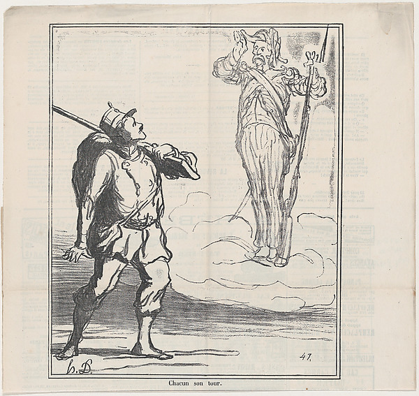 Un Leçon de Botanique, from Croquis Parisiens, published in Le Charivari, August 19, 1852
