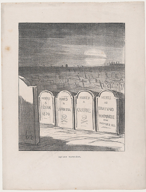 Square Napoleon, from 'News of the day,' published in L'Album du Siège, 1870