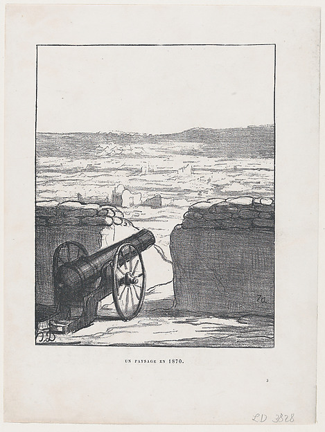 An 1870 landscape, from 'News of the day,' published in Le Charivari, December 10, 1870