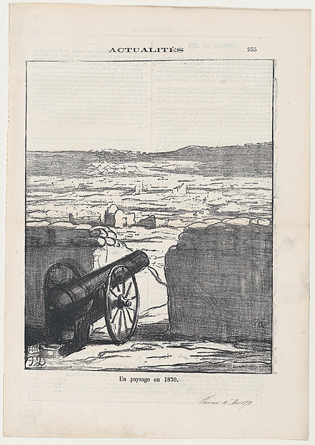 An 1870 landscape, from 'News of the day,' published in Le Charivari, December 10, 1870