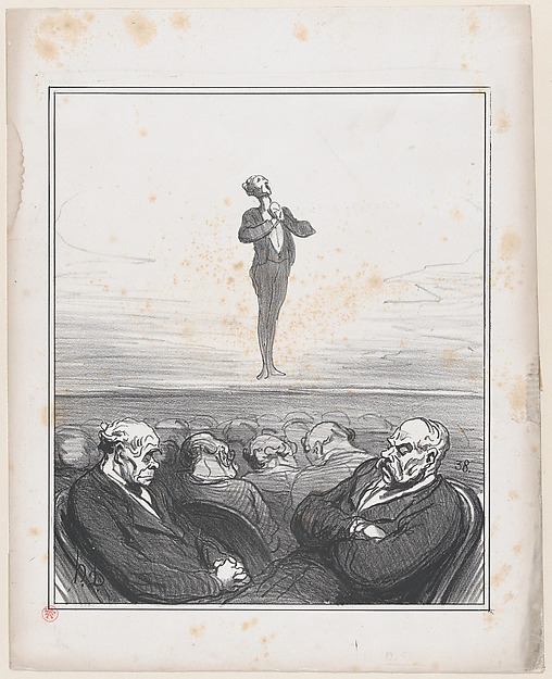 The competition at the conservatory: At the 79th audition of "Oh, what a pleasure to be a soldier!", from 'News of the day,' published in "Le Charivari"