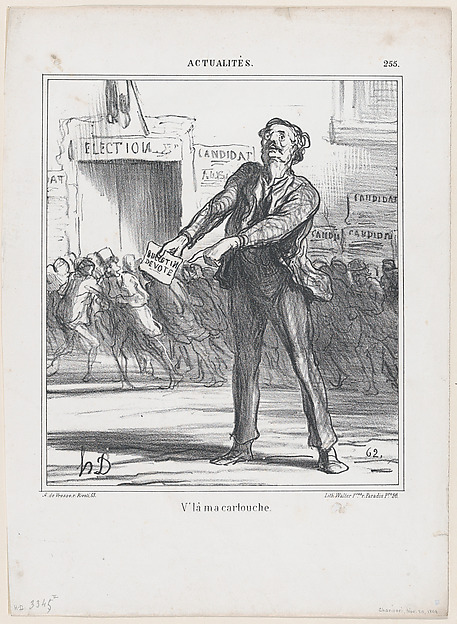 This is my "bullet," from 'News of the day,' published in "Le Charivari"