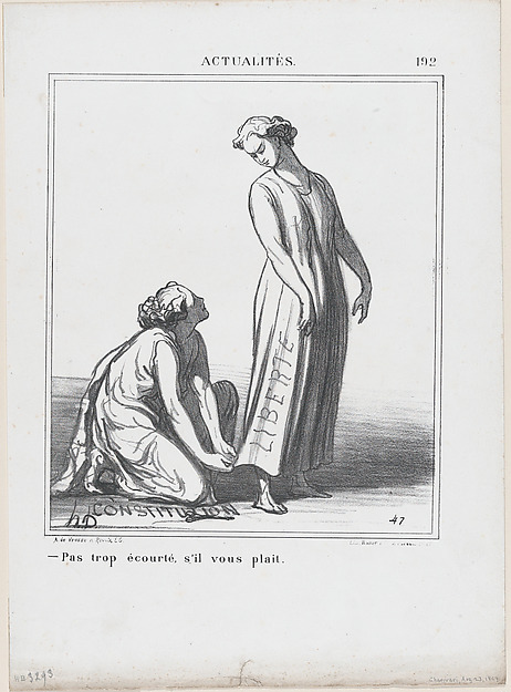 Not too short please, from 'News of the day,' published in "Le Charivari"