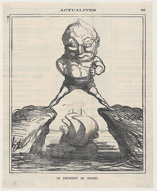 The President of Rhodes, from 'News of the day,' published in Le Charivari, September 12, 1871