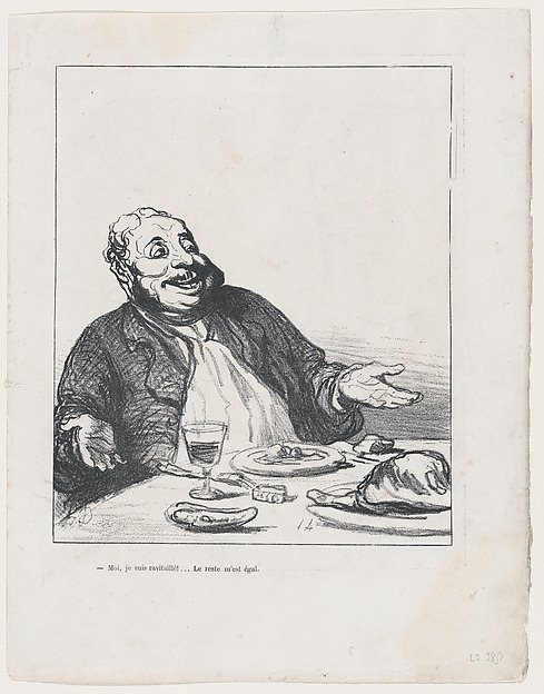 As for me, I am full.... Never mind the rest, published in 'L'Album du Siège,' 1871