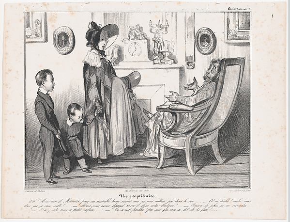 Plate 49: A Landlord, from 'Caricaturana,' published in Les Robert Macaires