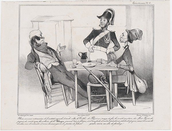 Plate 17: We're shareholders in the Institute of Agriculture..., from 'Caricaturana,' published in Les Robert Macaires