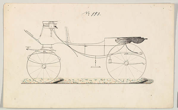 Design for Vis-à-vis/ Brougham, no. 193