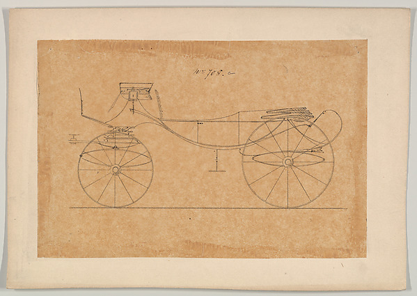 Design for Vis-à-vis/ Barouche, no. 708a