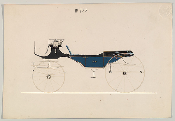 Design for Vis-à-vis/ Caleche, no. 725