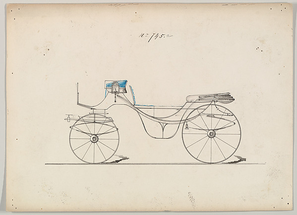 Design for Vis-à-vis/ Barouche, no. 745a
