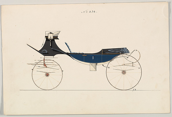 Design for Vis-à-vis/ Barouche, no. 838