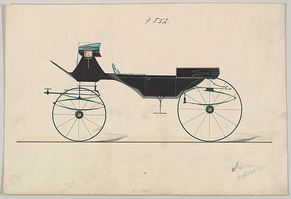 Design for Vis-à-vis/ Barouche, no. 852