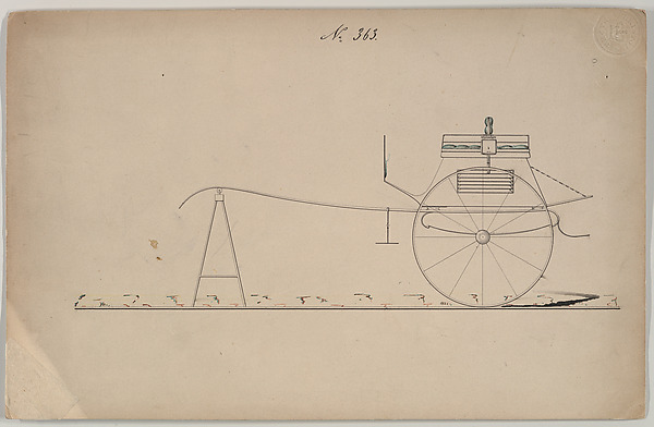 Design for Dos-a-Dos Dog Cart, no. 363