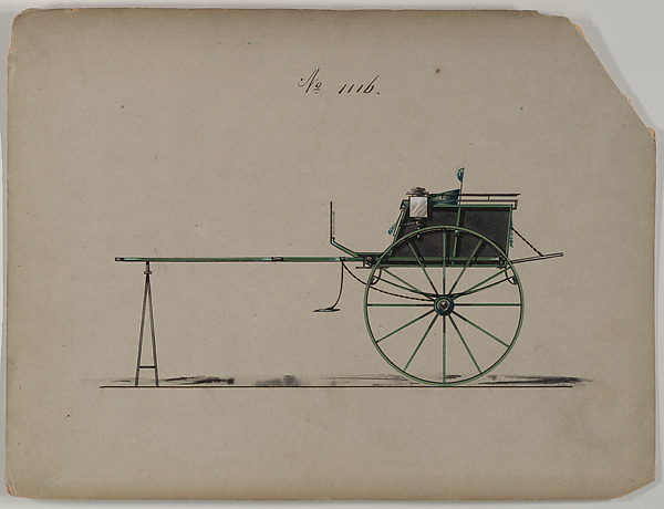 Design for Tandem Cart, no. 1116