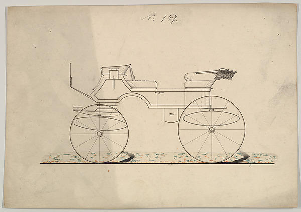 Design for Vis-a-vis/Phaeton, no. 147
