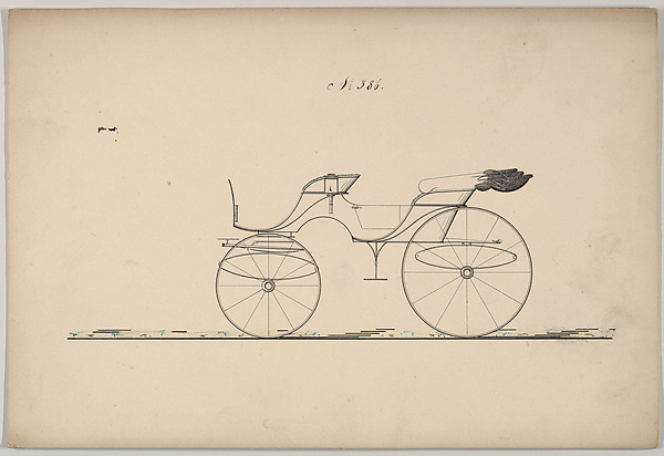 Design for Two Seat Phaeton, no. 386