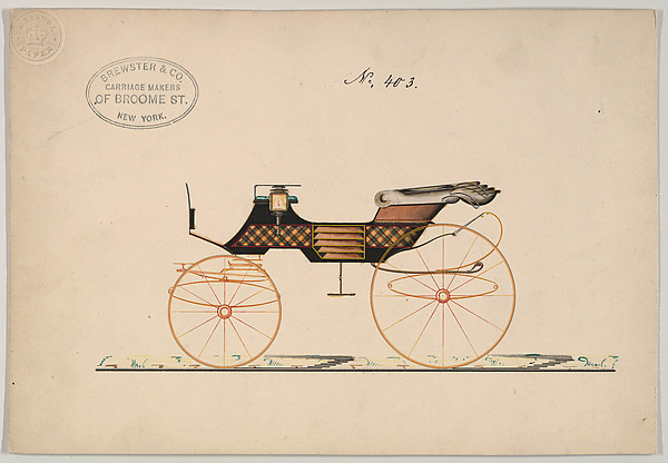 Design for 4 seat Phaeton, with top, no. 403