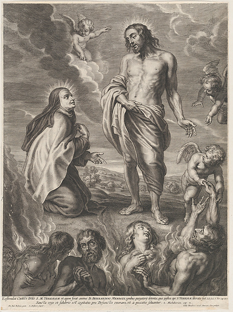 Saint Teresa of Avila interceding for Bernardino de Mendoza