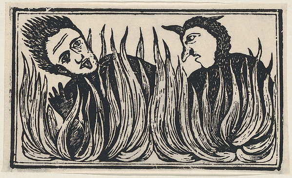 Demons engulfed in flames