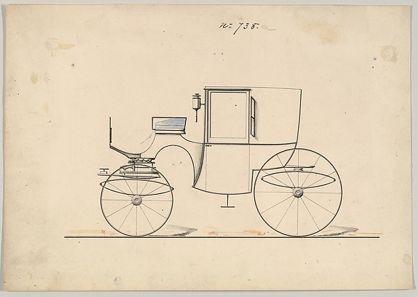Design for Brougham, no. 738a