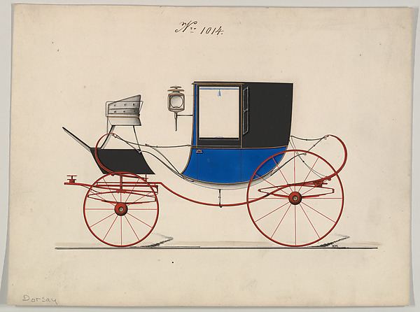 Design for Chariot D'Orsay, no. 1014