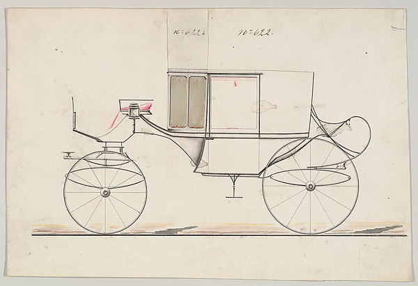 Design for Coupé, no. 622 ("Clarence on C Springs")