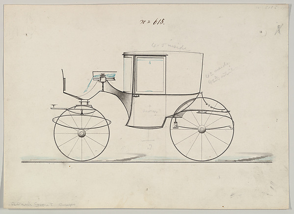 Design for Coupé, no. 618 ("Round Front Coupé")