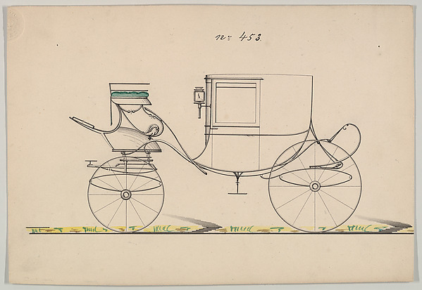 Design for Coupe D'Orsay, no. 543 ("Coupé D'Orsay on C Springs")