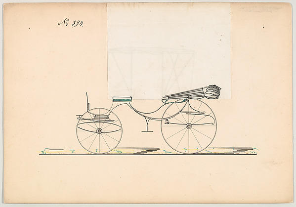 Design for Cabriolet, no. 394 by Brewster & Co., The Metropolitan Museum of Art