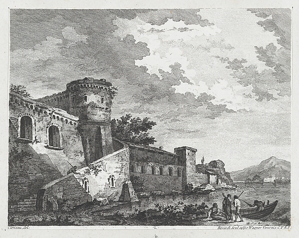 River Scene with Castle