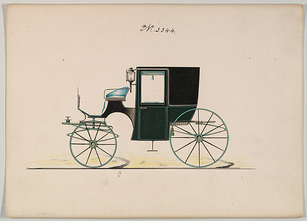 Design for Brougham, no. 3344