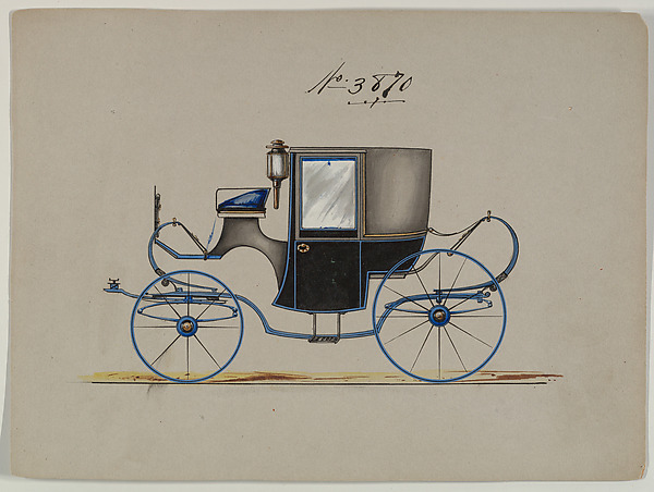 Design for Brougham, no. 3870