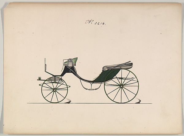 Design for Cabriolet or Victoria, no. 3216