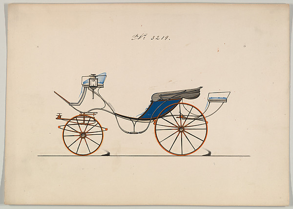 Design for Cabriolet or Victoria, no. 3219