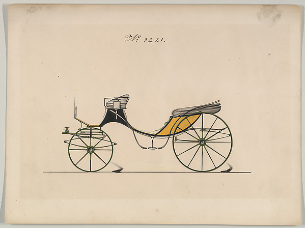 Design for Cabriolet or Victoria, no. 3221