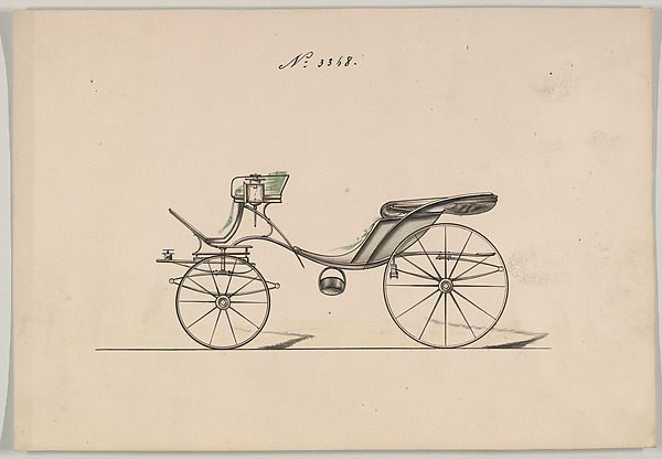 Design for Cabriolet or Victoria, no. 3368