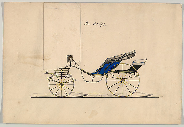 Design for Cabriolet or Victoria, no. 3471