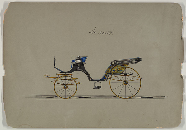 Design for Cabriolet or Victoria, no. 3558