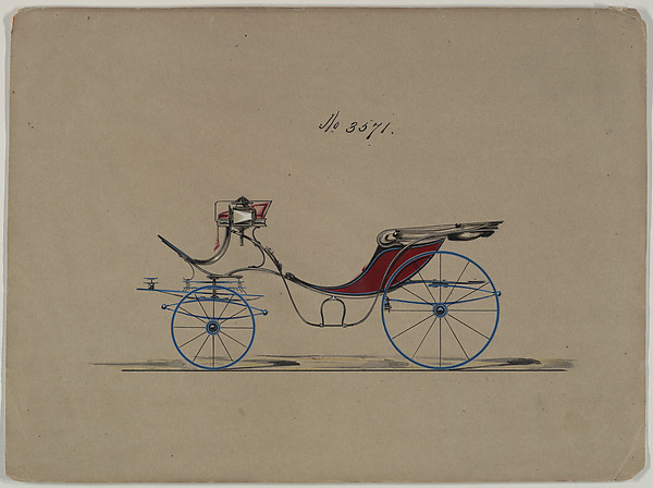 Design for Cabriolet or Victoria, no. 3571