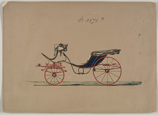 Design for Cabriolet or Victoria, no. 3571a