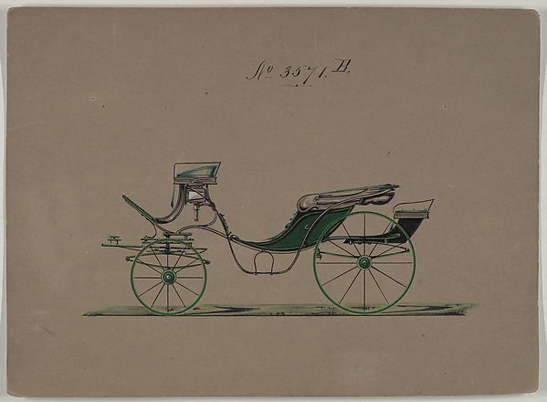 Design for Cabriolet or Victoria, no. 3571b