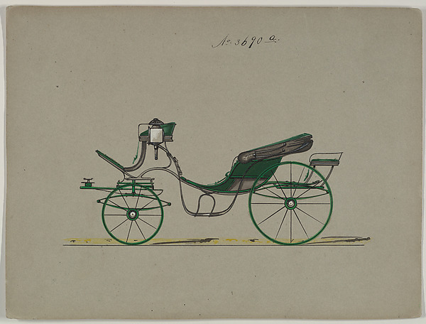 Design for Cabriolet or Victoria, no. 3690a