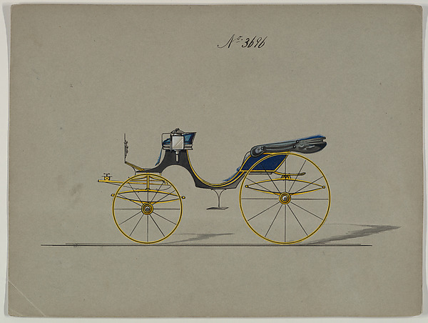 Design for Cabriolet or Victoria, no. 3696
