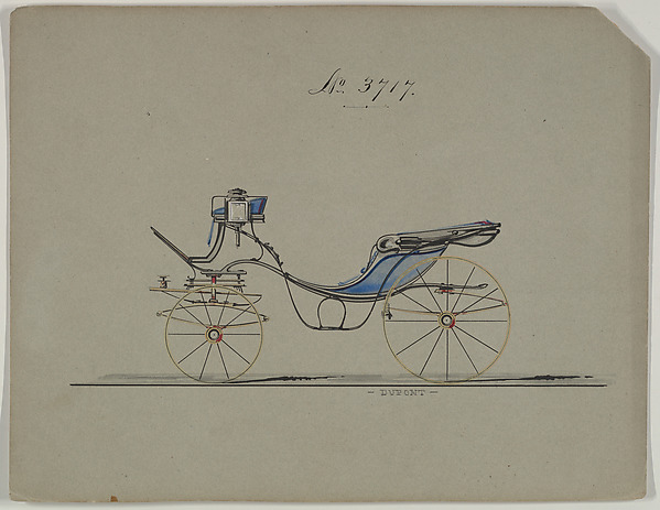 Design for Cabriolet or Victoria, no. 3717