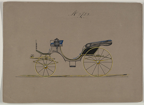 Design for Cabriolet or Victoria, no. 3723