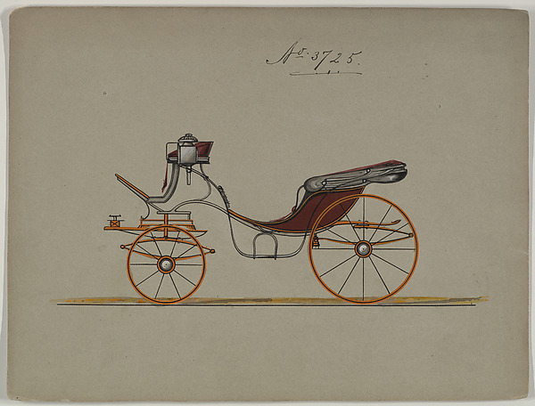 Design for Cabriolet or Victoria, no. 3725